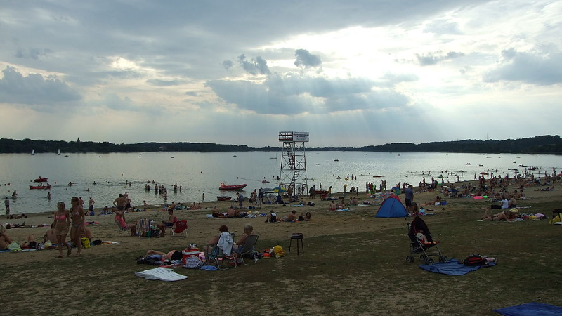 Wodny event na jeziorze w Pławniowicach